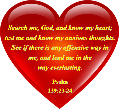 Psalm 139 vs 23-24