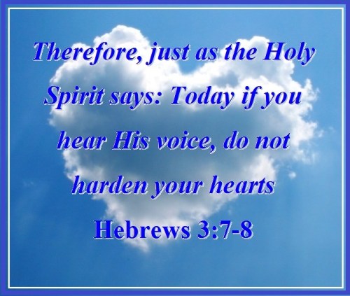 Hebrews 3 vs 7-8