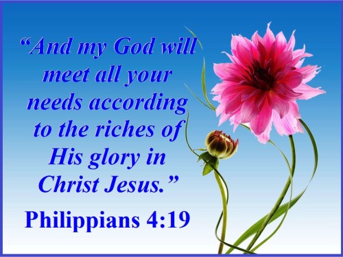 Philippians 4 vs 19