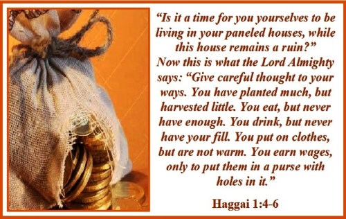 Haggai 1 vs 4-6
