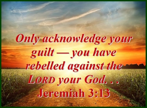 Jeremiah 3 vs 13