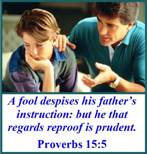 Proverbs 15 vs 5(e)