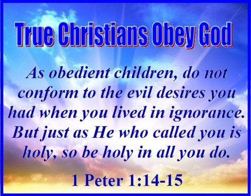 1 Peter 1 vs 14-15