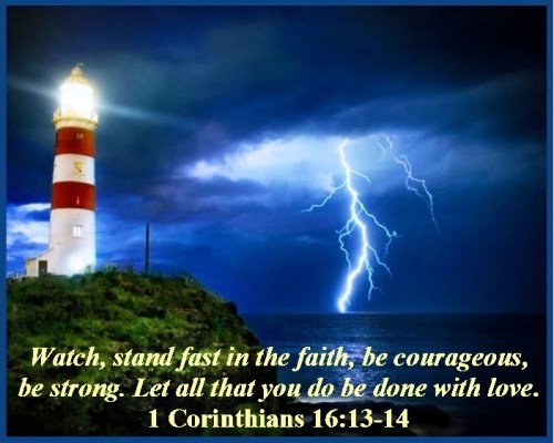 1 Corinthians 16 vs 13-14