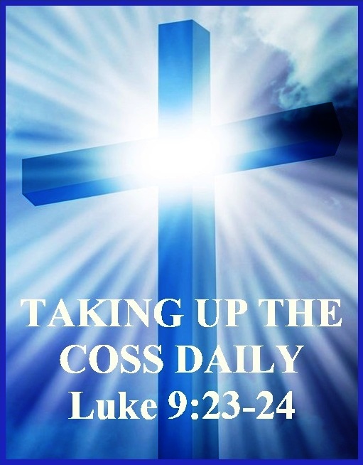 Christian cross with bright sun and clouds background