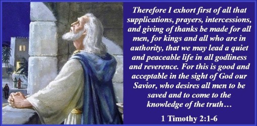 1 Timothy 2 vs 1-6
