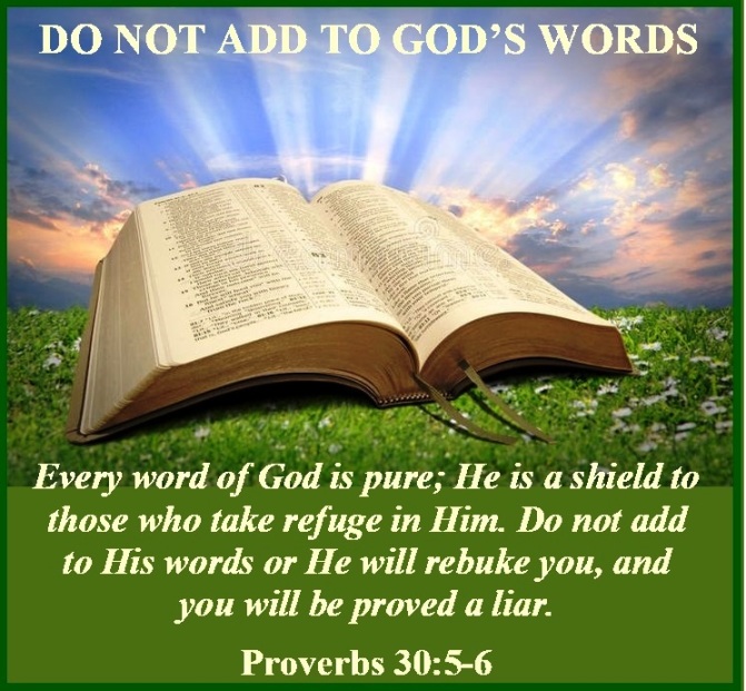 Proverbs 30 vs 5-6