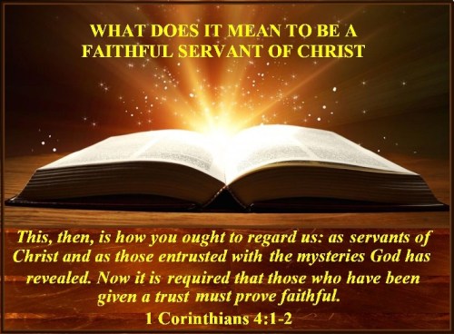 1 Corinthians 4 vs 1-2