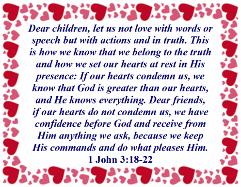 1 John 3 vs 18-22