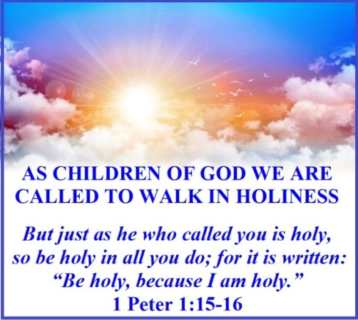1 Peter 1 vs 15-16