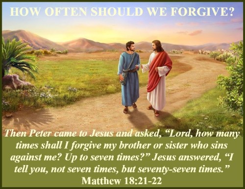 Matthew 18 vs 21-22
