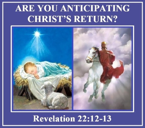 Revelation 22 vs 12-13