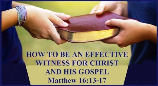 Matthew 16 vs 13-17