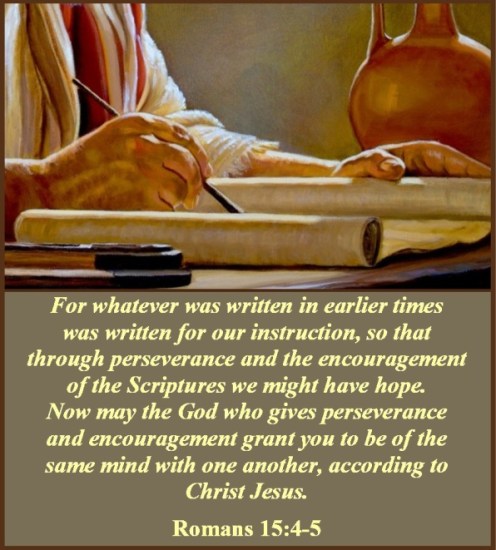 Romans 15 vs 4-5