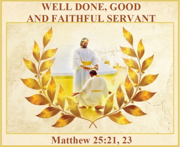 Matthew 25 vs 21 and 23